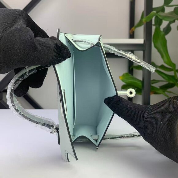 Kelly 19 Style Mini Genuine Leather Top Handle Bag - Picture 11 of 12